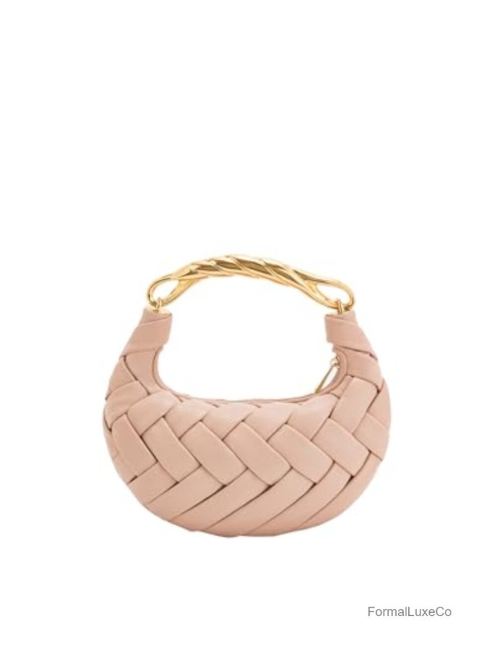 Vegan Leather Bowler Handbag with Faux Suede Lining, Zip Closure, Detachable